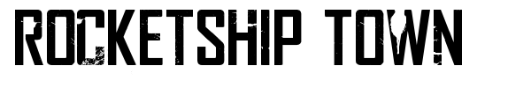Rocketship Town font preview